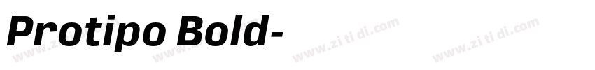Protipo Bold字体转换